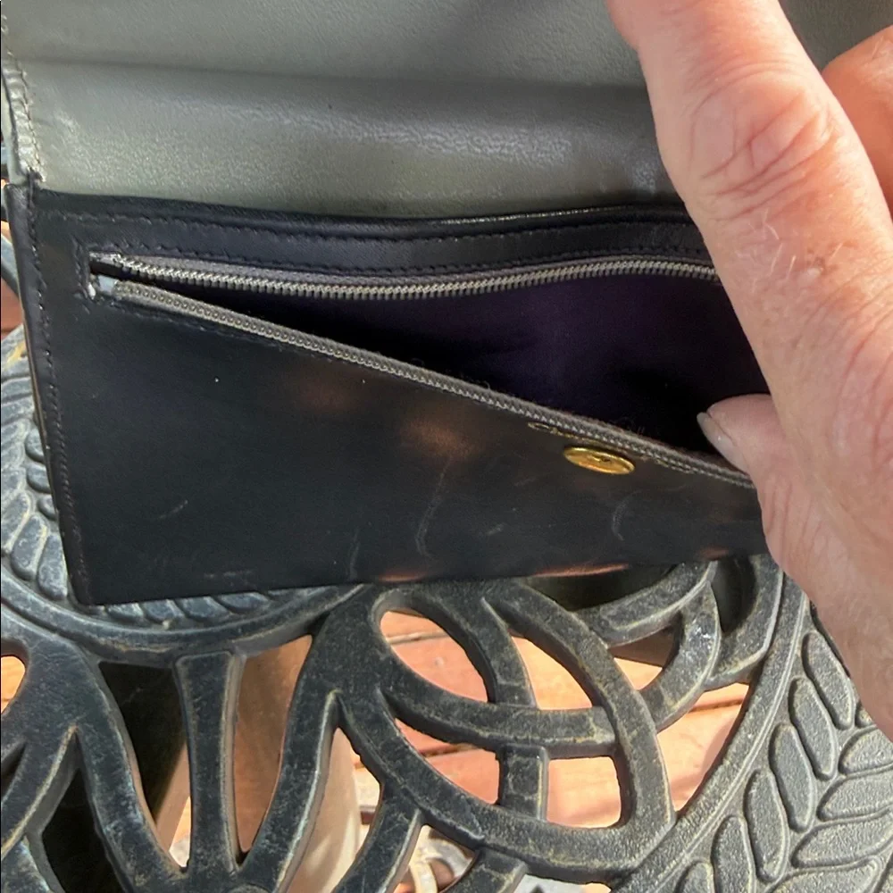 Vintage Leather Christian Dior Clutch / Wallet